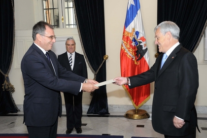 Посланик Максим Гайтанджиев връчи акредитивните си писма на чилийския президент Себастиан Пиниера